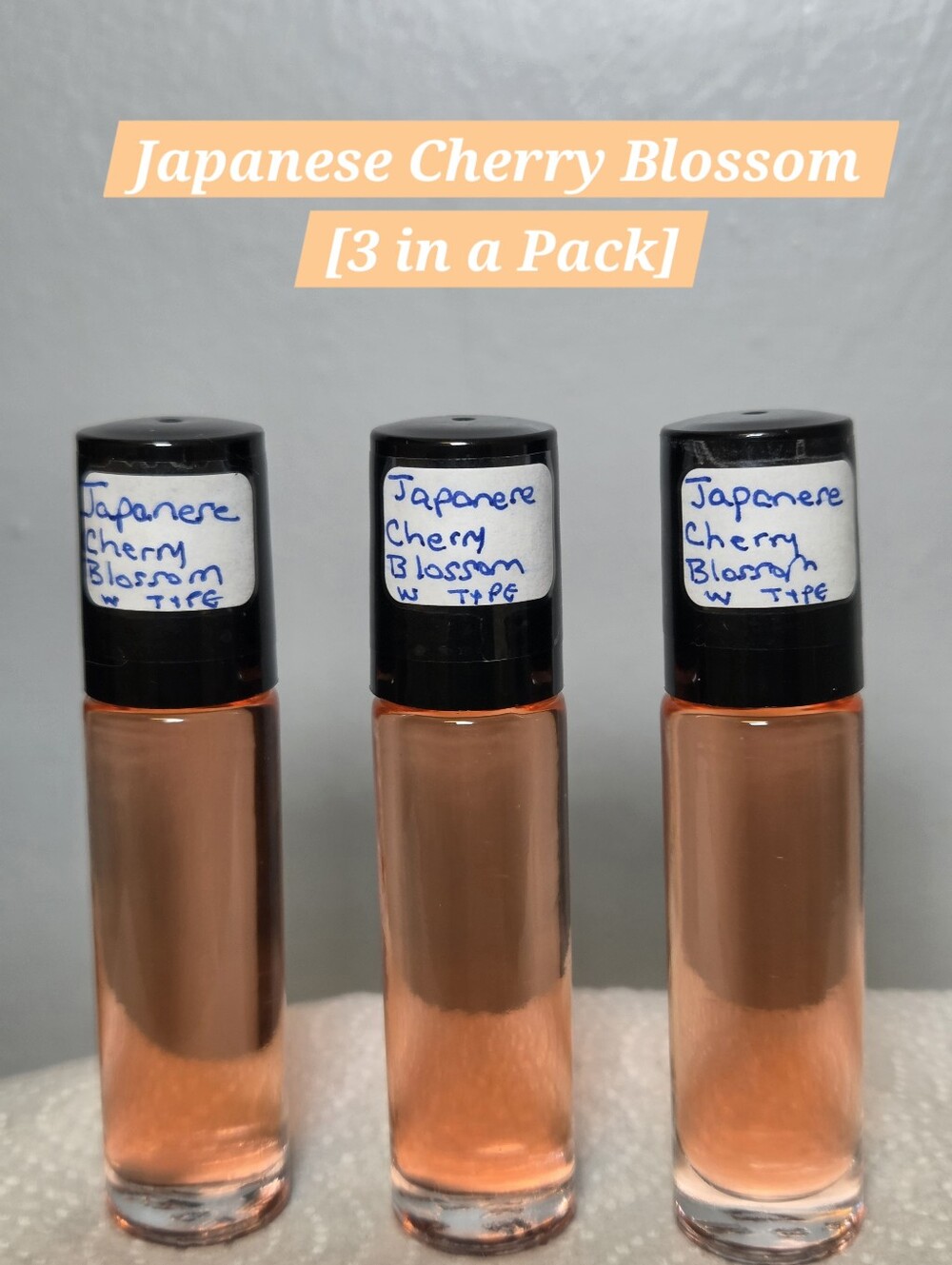 Japanese Cherry Blossom (W) Type - 1/3 Oz. Scented Body Oil (3pk